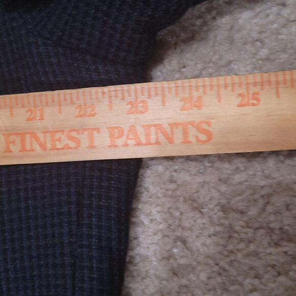 Oscar de la Renta Blazer Men 44L Blue Plaid Wool Sportscoat Jacket - Picture 9 of 16